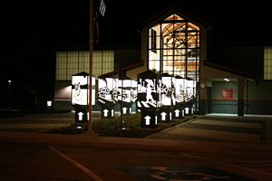 A fancy Iowa rest stop along I-35