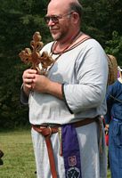 Lord William with the cross