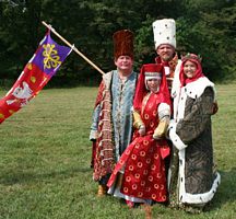 A pack of Russian Laurels goofing off a little